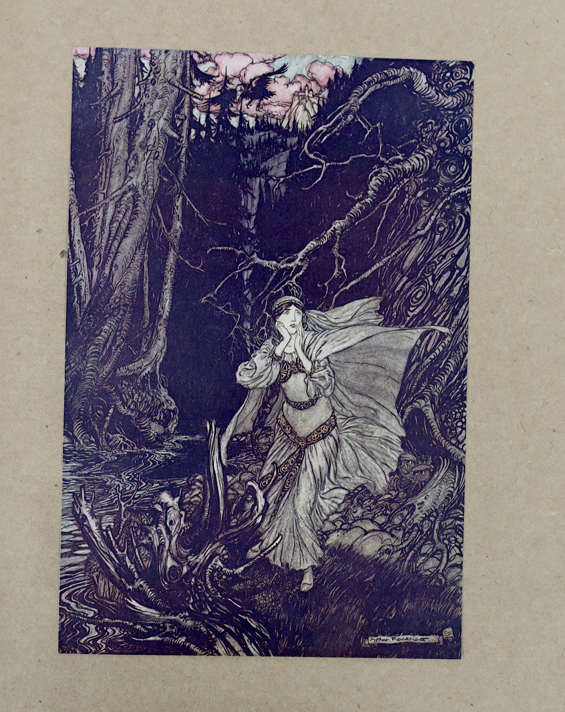 Rackham, Arthur (illustrator) - Fouque, Heinrich Karl de la Motte - Undine, one of 1000, signed by Arthur Rackham